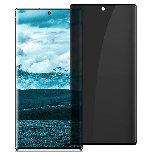 Galaxy Note 10  Note 10 Plus Privacy Screen Protector Tempered Glass  Anti spy   9H Hardness   Touch Sensitive   3D Curved Full Coverage  HD Glass Screen Film for Samsung Galaxy Note 10 Plus 5G  6 8