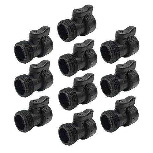 Joe s Home 10 Pack Plastic Garden Hose Shut Off Valve Water Shutoff Valve Shut Off Ball Valve Standard 3 4 Thread Connector Coupling Joe s Home 10 Pack Plastic Garden Hose Shut Off Valve Water Shutoff Valve Shut Off Ball Valve Standard 3 4 Thread Connector Coupling