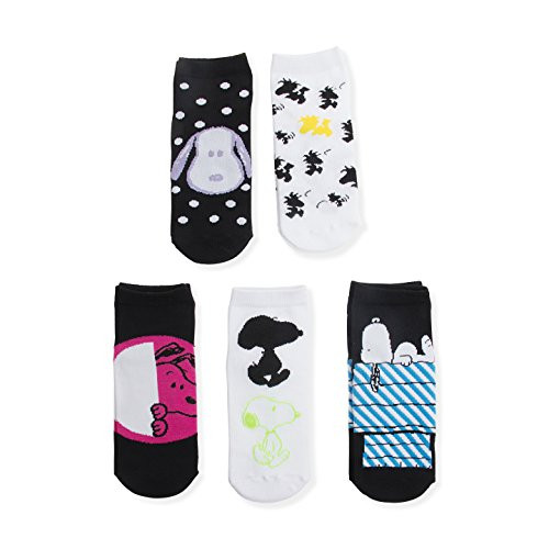 Peanuts Snoopy 5 Pk 5 Pairs No Show Socks Peanuts Snoopy 5 Pk 5 Pairs No Show Socks