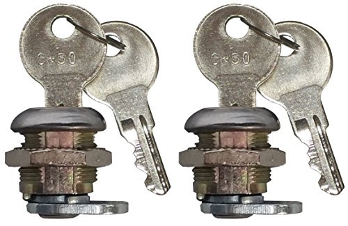 JQuad (2 Pack Keyed Alike Truck Tool Box Locks with Keys - Replacement Pickup Toolbox Lock Cylinder for Latch (2 Pack)