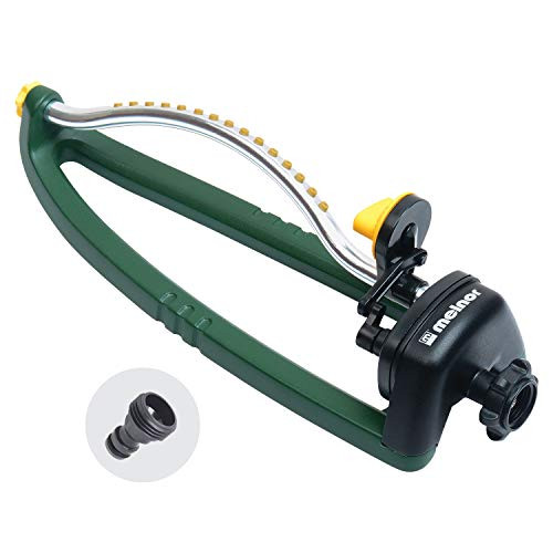 Melnor 65050 AMZ Oscillating Sprinkler with 15 Precision Nozzles and QuickConnect Product Adapter Set  3 000 sq  ft  Amazon Bundle