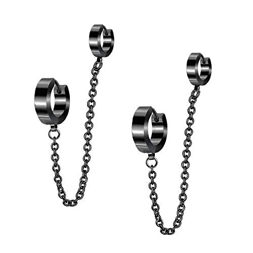 Stainless Steel Hoop Earrings for Women s Men s Hypoallergenic Round Huggie Earrings Silver Gold Black Double Hoop Earrings Fashion Punk Earrings Piercing Jewelry Gift for Boys Girls Stainless Steel Hoop Earrings for Women s Men s Hypoallergenic Round Huggie Earrings Silver Gold Black Double Hoop Earrings Fashion Punk Earrings Piercing Jewelry Gift for Boys Girls