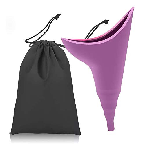 Female Urination Device Foolproof Urinal Allows Women to Pee Standing Up Portable Compact Lightweight Design for Outdoor Activities No Mess No Stress Womens Pee Funnel  Purple