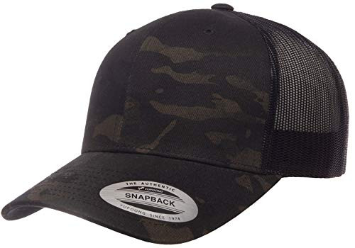 Yupoong YP Classics Retro Trucker Cap  Multicam Black  OS