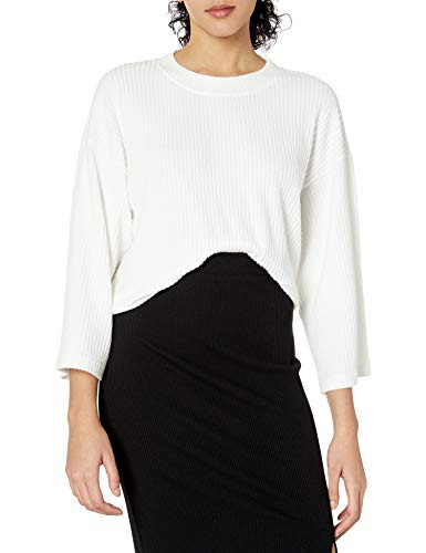 Jack by BB Dakota Women s Knit Bell Sleeve Top  Black  Medium