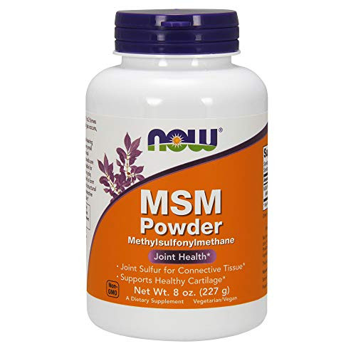 NOW Supplements  MSM  Methylsulfonylmethane  Powder  Supports Healthy Cartilage*  Joint Health*  8 Ounce