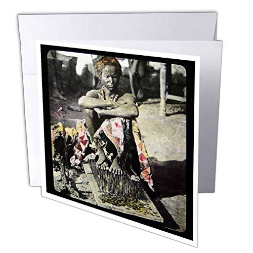 3dRose Hand Tinted Magic Lantern Slide Fakir on A Bed of Nails India Greeting Cards  6 x 6 Inches  Set of 6  gc 16180 1