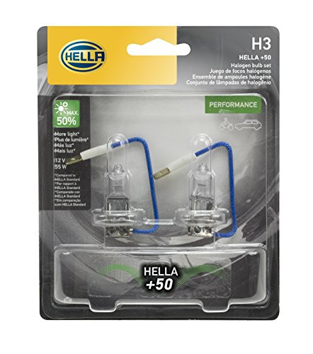 HELLA H3P50TB Twin Blister  50 Performance Bulb  12V  55W  2 Pack