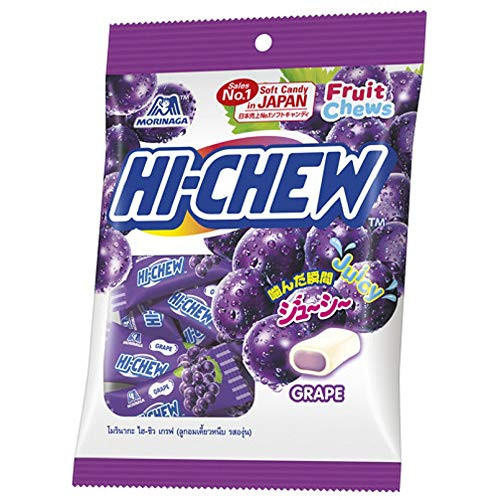 Morinaga Hi Chew  Soft candy in Japan   Fruit Chews     Grape Flavor   100 g