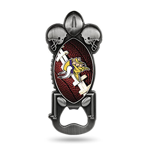 NFL Rico Industries Magnetic Metal Bottle Opener Party Starter  Minnesota Vikings
