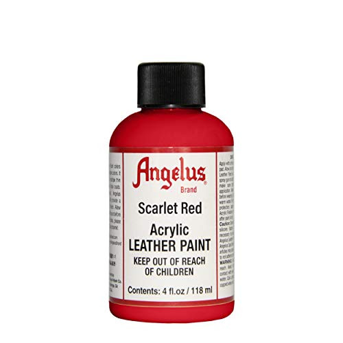 Angelus Leather Paint 4 oz Scarlet