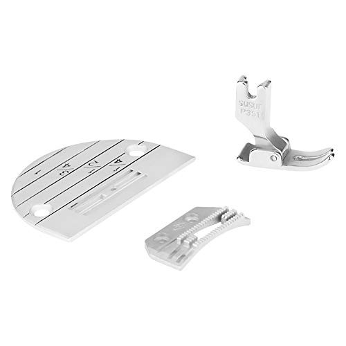 Delaman 3pcs Sewing Needle Plate Presser Foot Kit Set Industrial Sewing Machine Accessories Delaman 3pcs Sewing Needle Plate Presser Foot Kit Set Industrial Sewing Machine Accessories