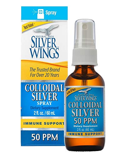 Natural Path Silver Wings Colloidal Silver 50 PPM  2 Fluid Ounce Spray
