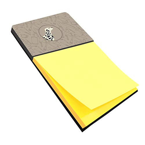 Caroline s Treasures CK2181SN Dalmatian in The Kitchen Sticky Note Holder  Large  Multicolor