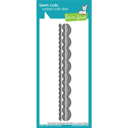 Lawn Fawn Dies   Stitched Scalloped Borders  LF612