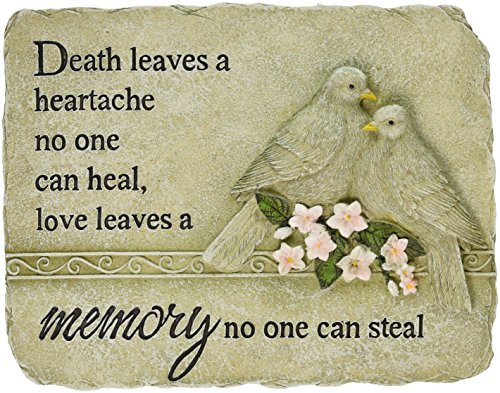 Carson Home Accents Peaceful Reflections Garden Marker, 8.25-Inch High, Memories