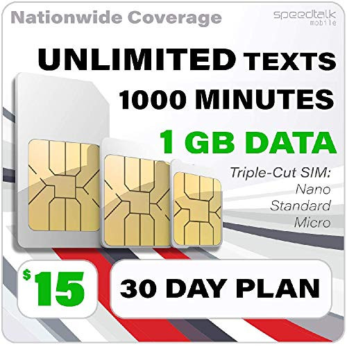 1GB 4G Data   1000 Mins  Voice    Unlimited Text  SMS    GSM SIM Card   30 Days Nationwide Service