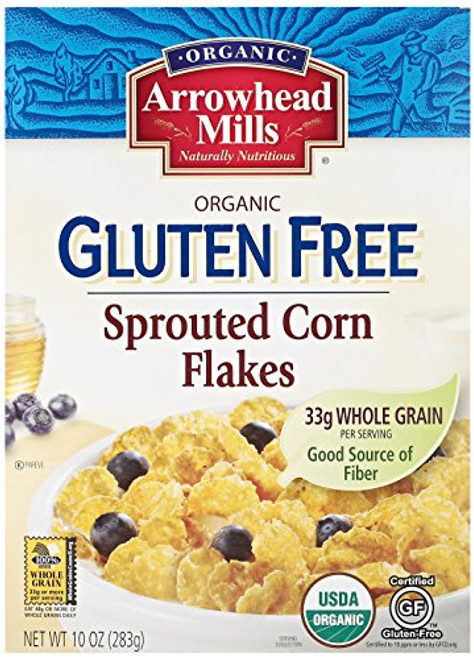 Arrowhead Mills Organic Gluten Free Sprouted Corn Flakes 10 oz Arrowhead Mills Organic Gluten Free Sprouted Corn Flakes 10 oz