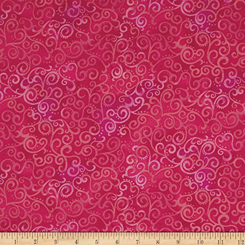 Quilting Treasures QT Quilt Fabrics Basics Ombre Scroll Blender Hot Pink Quilt Fabric by the Yard  Hot Pink
