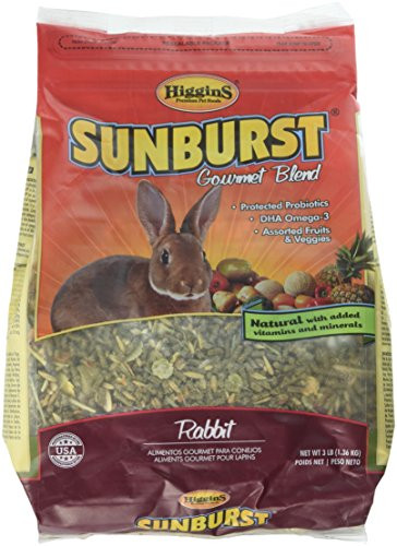 Higgins Sunburst Gourmet Food Mix for Rabbits Net WT 3LB  1 31KG