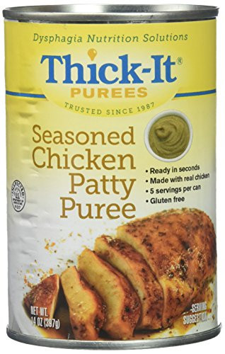 Thick It Purees Seasoned Chicken Patty  14 oz Can  Pack of 1
