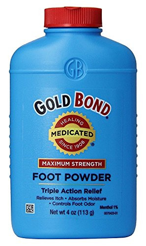 Gold Bond Foot Powder Medicated 4 Ounce  118ml   2 Pack