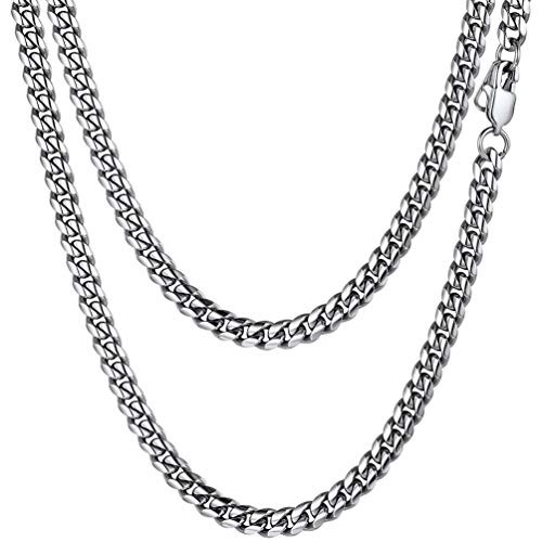 PROSTEEL Eboy Chains Chocker Men s Chain Necklaces 18 inch 6MM 316L Stainless Steel Cuban Link Neck Chain Necklace Egirl