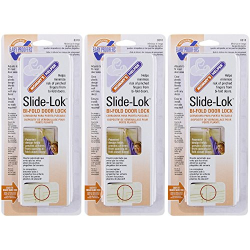Mommys Helper Slide Lok Bi Fold Door Lock   3 Count