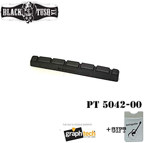Guitar Nut XL 42mm Pre Slotted Flat Bottom Guitar Nut for Graph Tech PT 5042 00 TUSQ Fender Strat Electric guitar Black