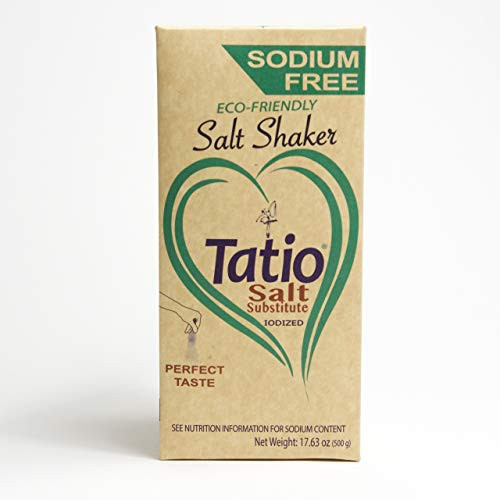 Tatio Salt Low Sodium   100 natural   Salt Sustitute Iodized comprised of a mixture of potassium salts   Eco Friendly Salt Shaker  17 63 OZ   500gr