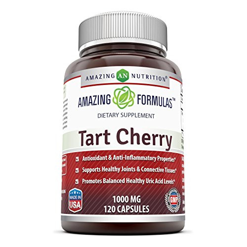 Amazing Formulas Tart Cherry Extract 1000 Mg 120 Capsules Non GMO Gluten Free Antioxidant Support Promotes Joint Health a Proper Uric Acid Level Balance Amazing Formulas Tart Cherry Extract 1000 Mg 120 Capsules Non GMO Gluten Free Antioxidant Support Promotes Joint Health a Proper Uric Acid Level Balance