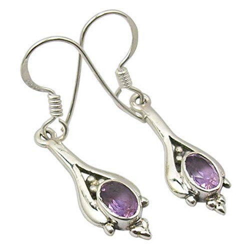 SilverStarJewel 925 Pure Silver Purple Amethyst tcw 1 2 Earrings 1 4 Wedding Jewelry SilverStarJewel 925 Pure Silver Purple Amethyst tcw 1 2 Earrings 1 4 Wedding Jewelry