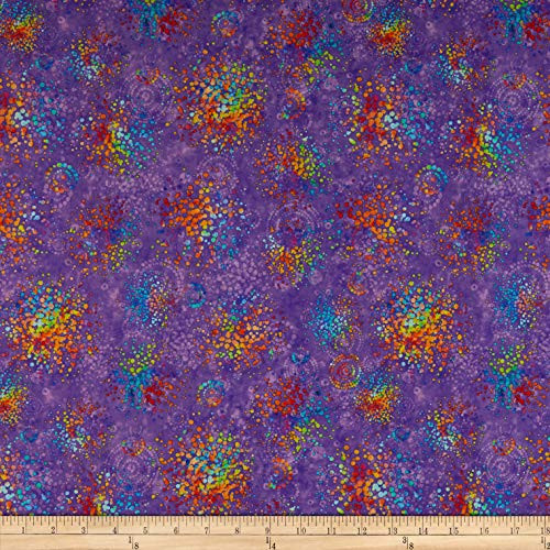 QT Quilt Fabrics Evolution Radiance Splatter Light Purple