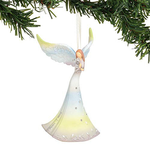 Enesco Piece Peace of Mind Angel Hanging Ornament 4.53" Multicolor