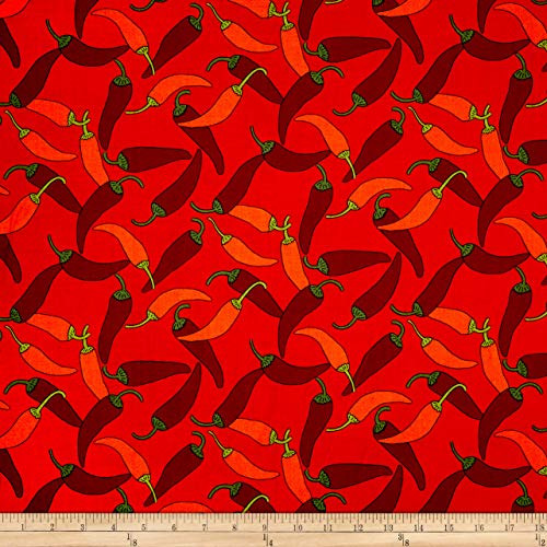 Alexander Henry s Chili Fantastico Fabric Red Fabric By The Yard Alexander Henry s Chili Fantastico Fabric Red Fabric By The Yard