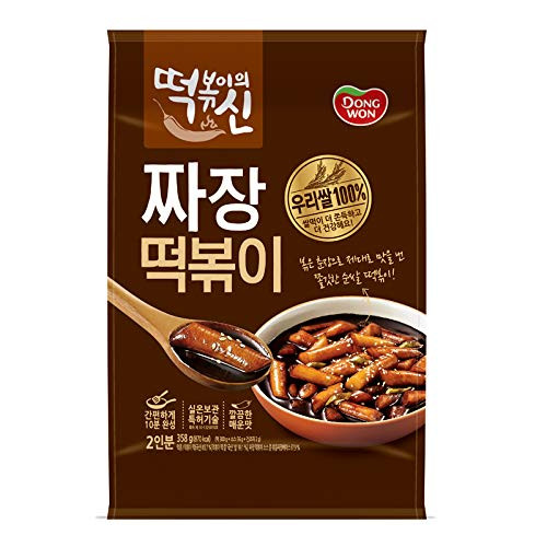 Dongwon   God of tteokbokki  Jajangmyeon tteokbokki  stir fried rice cake    Korean food   Korean tteokbokki   Instant cooking food   Asian dishes  overseas direct shipment