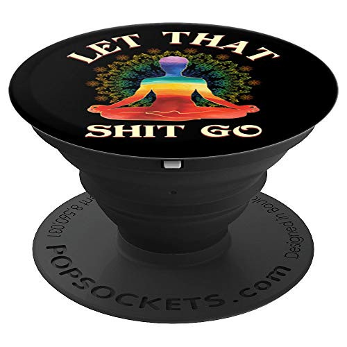Funny Yoga Meditation Inhale Exhale Namaste Workout Yoga PopSockets Grip and Stand for Phones and Tablets