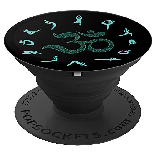 Yoga Meditation Positions Inhale Exhale Namaste Workout Yoga PopSockets Grip and Stand for Phones and Tablets