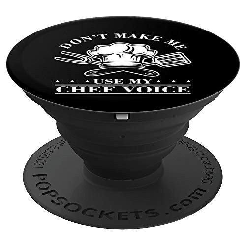 Chef Voice Restaurant Grill Cook Baker Kitchen Worker Gift PopSockets Grip and Stand for Phones and Tablets