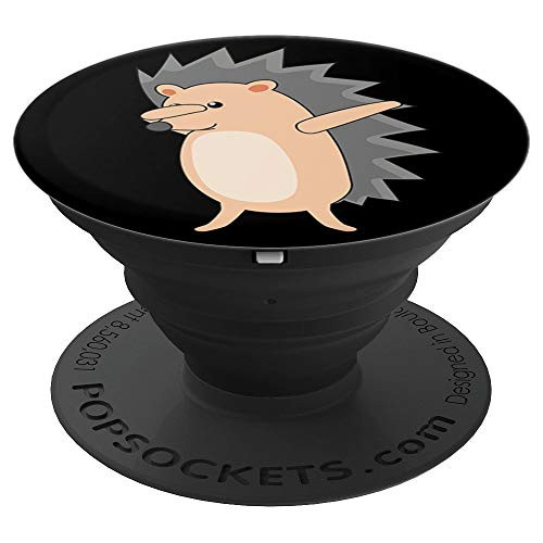 Hedgehog Dabbing Pose Dabbing Hedgehog Funny Animal Lover PopSockets Grip and Stand for Phones and Tablets