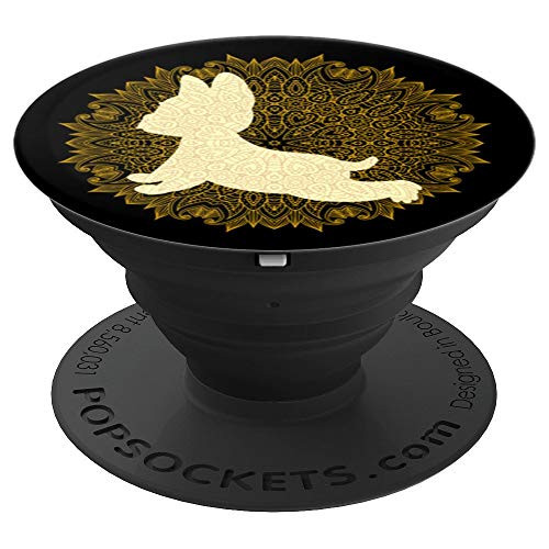 Yoga Pug Funny Meditation Inhale Exhale Namaste Workout PopSockets Grip and Stand for Phones and Tablets