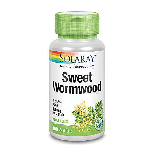 Solaray Sweet Wormwood Aerial  Veg Cap  Btl Plastic  300mg 100ct