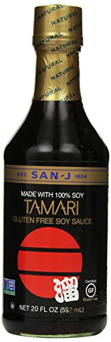 San J Sauce Soy Tamari Black  20 oz