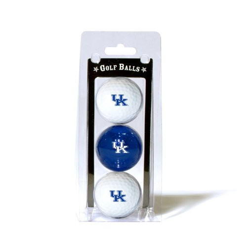 Team Golf NCAA Kentucky Wildcats Regulation Size Golf Balls  3 Pack  Full Color Durable Team Imprint