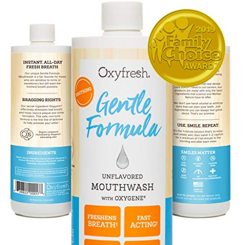 Oxyfresh Gentle Formula Unflavored Mouthwash Perfect for Sensitive Gums Teeth Dye Mint Alcohol Fluroide Flavor Free Fresh Breath 1 16 oz Bottle Oxyfresh Gentle Formula Unflavored Mouthwash Perfect for Sensitive Gums Teeth Dye Mint Alcohol Fluroide Flavor Free Fresh Breath 1 16 oz Bottle
