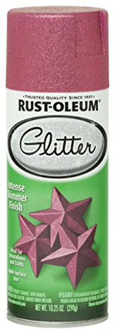 Rust-Oleum 276287 Specialty Glitter Spray Paint Each, Bright Pink Rust-Oleum 276287 Specialty Glitter Spray Paint Each, Bright Pink