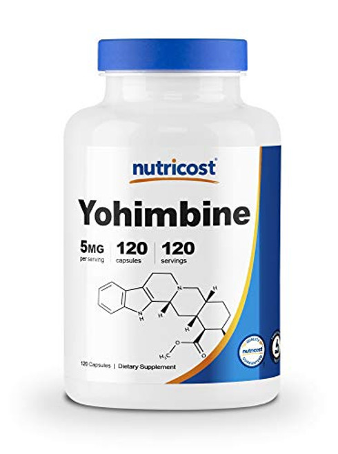 Nutricost Yohimbine HCl 5mg  120 Capsules Extra Strength