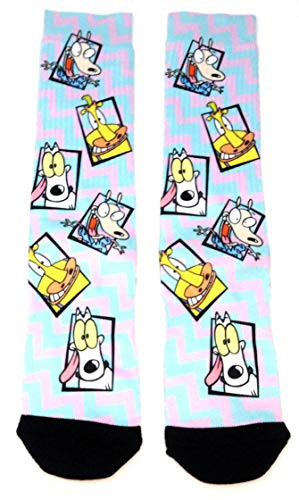 Nickelodeon Rocko s Modern Life Collage Sublimated Crew Socks