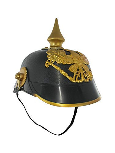 Nicky Bigs Novelties German Plastic Pickelhaube Spiked Officer Helmet Costume  One Size