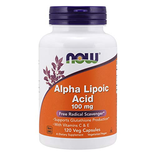NOW Supplements  Alpha Lipoic Acid 100 mg with Vitamins C   E  Free Radical Scavenger*  120 Veg Capsules NOW Supplements  Alpha Lipoic Acid 100 mg with Vitamins C   E  Free Radical Scavenger*  120 Veg Capsules